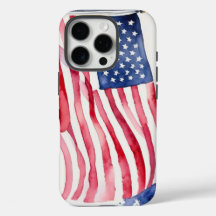 Watercolor US Flag