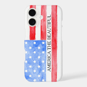 Watercolor USA Flag