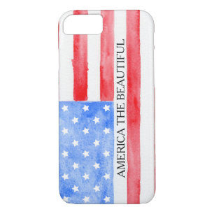 Watercolor USA Flag iPhone 8/7 Case