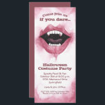 Watercolor Vampire Smile Halloween Invitations<br><div class="desc">A vampire smile shows scary teeth on these party invitations. Fun for Halloween costume party invitations,  scary kid's birthday party invitations,  adult Halloween costume party invitations,  just change the wording to fit your occasion. For thicker papers,  consider the Matte Paper.</div>