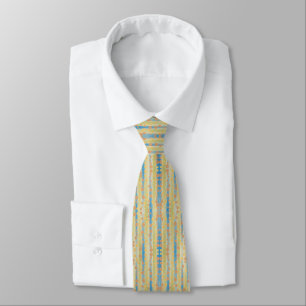 Watercolor Vertical Striped Polka Dots Pattern  Tie