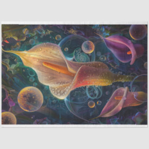 Watercolor Vibrant Calla Flowers Decoupage Tissue Paper