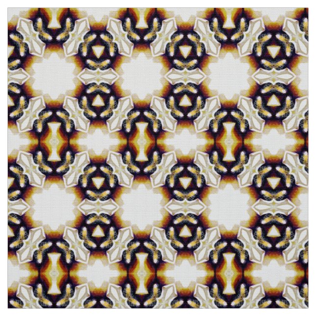 Watercolor Victorian Regal Artdeco Pattern Fabric (Swatch)