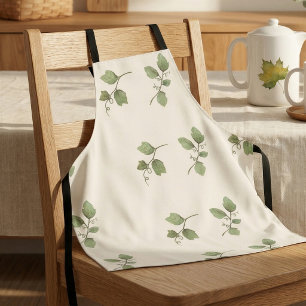 Watercolor Vine Thanksgiving Kitchen Apron