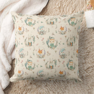 Watercolor Vintage Animals  Cushion