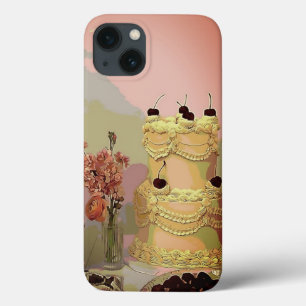 Watercolor Vintage Cake iPhone 13 Case