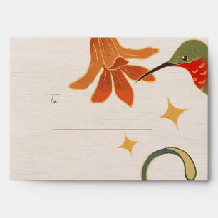 Watercolor Vintage Faecore Floral  Envelope