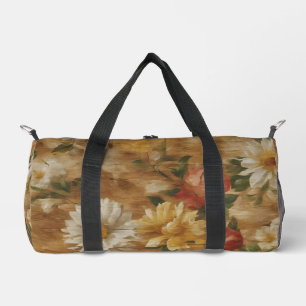 Watercolor Vintage Floral Popular Collection Duffle Bag