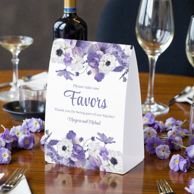 Watercolor Violet Flowers Wedding (Creator Uploaded)