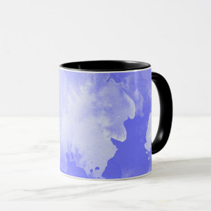 watercolor violet pattern mug