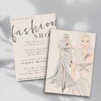 Watercolor Vogue Couture Fashion Show
