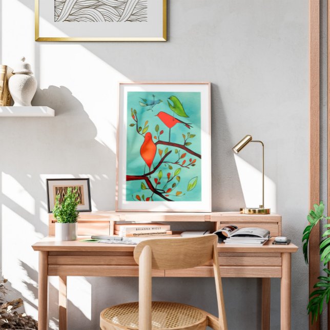 Watercolor Wall Art Birds (Creator Uploaded)