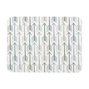 Watercolor Wanderlust Arrow Pattern Magnet
