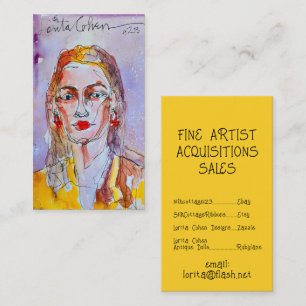 Watercolor Wash Business Cards Modern Pop Abstract
