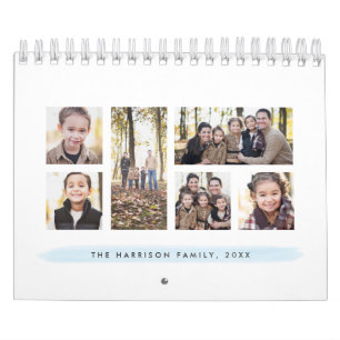 Watercolor wash photo calendar