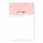 Watercolor wash Post-it Notes, pink