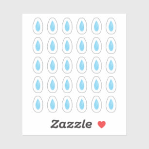 Watercolor Water Droplet Planner Stickers