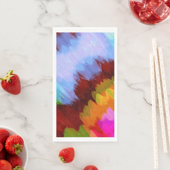 Watercolor waterfall, nature 2 napkin (Insitu)