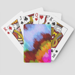 Watercolor waterfall, nature 2 playing cards