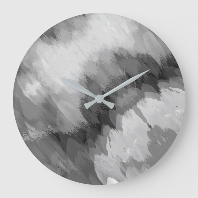 Watercolor waterfall, nature 3 large clock (Front)