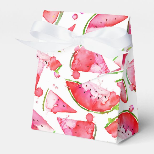 Watercolor Watermelon 1 Favour Box (Front Side)