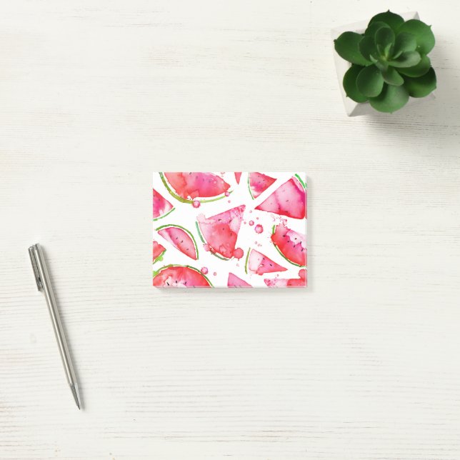 Watercolor Watermelon 1 Post-it Notes (Office)