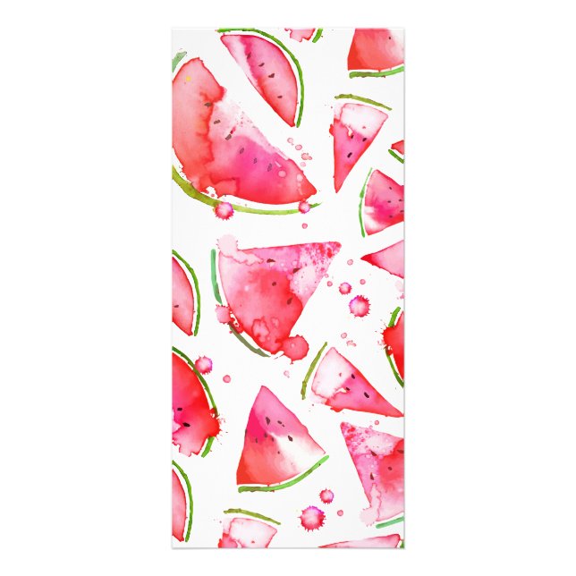 Watercolor Watermelon 1 Rack Card (Front)