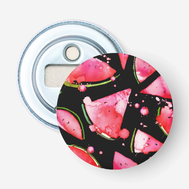 Watercolor Watermelon 2 Bottle Opener (Front)