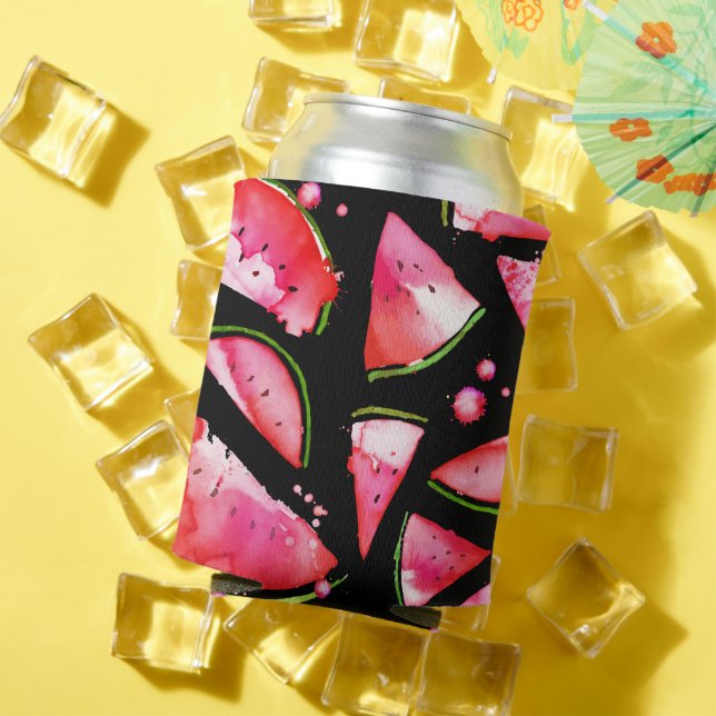 Watercolor Watermelon 2 Can Cooler (In Situ Summer)