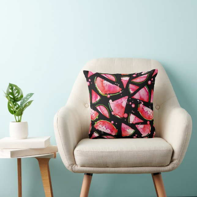 Watercolor Watermelon 2 Cushion (Chair)