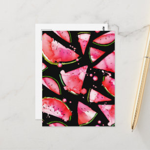 Watercolor Watermelon 2 Postcard