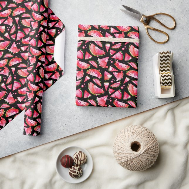 Watercolor Watermelon 2 Wrapping Paper (Crafts)