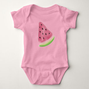 Watercolor Watermelon Baby Bodysuit