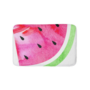 Watercolor Watermelon Bath Mat