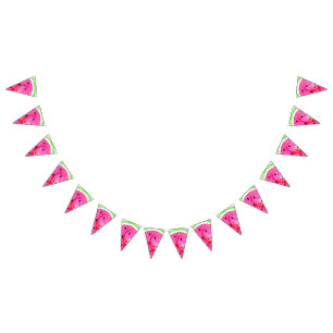 Watercolor Watermelon Bunting