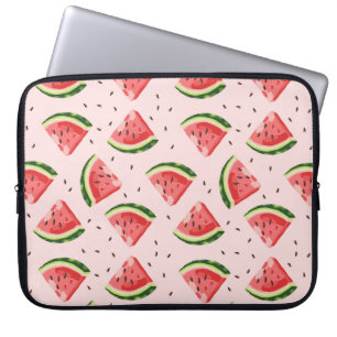 Watercolor Watermelon Fruit Pattern Laptop Sleeve