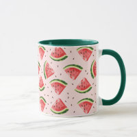 Watercolor Watermelon Fruit Pattern