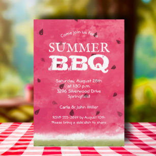 Watercolor Watermelon Invitation