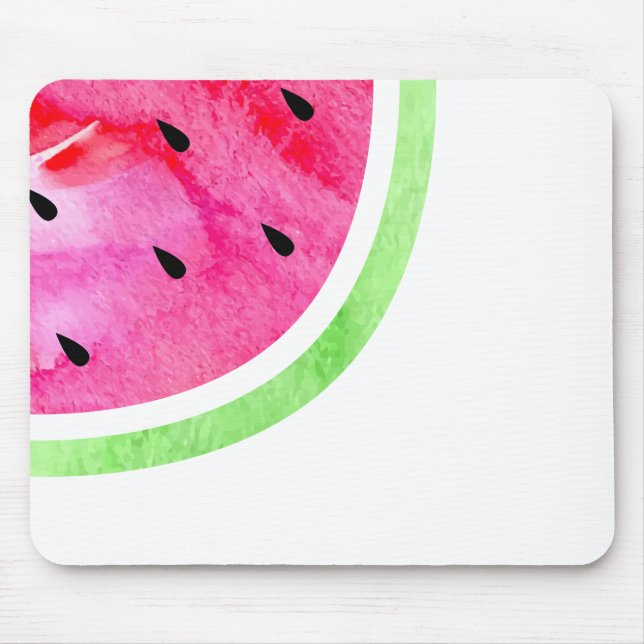 Watercolor Watermelon Mouse Pad (Front)