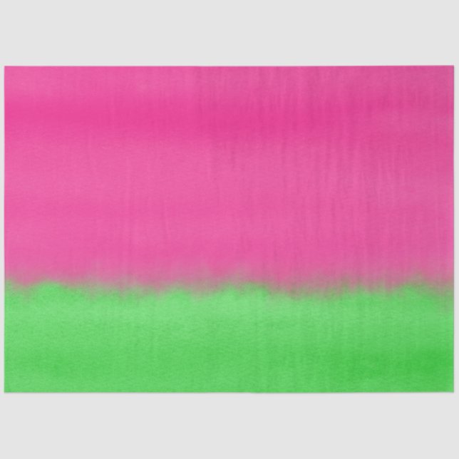 Watercolor Watermelon Ombre Tissue Paper (Front)