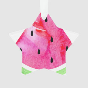 Watercolor Watermelon Ornament