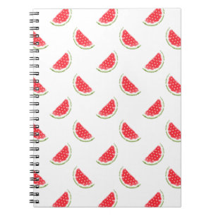 Watercolor Watermelon Pattern Notebook