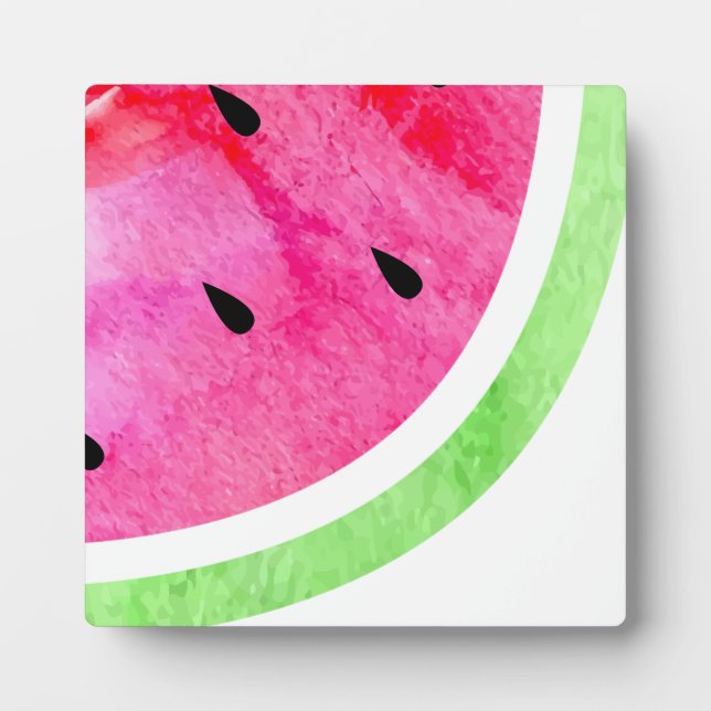 Watercolor Watermelon Plaque (Front)