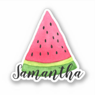 Watercolor Watermelon Slice Name