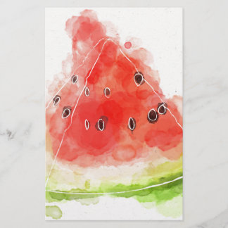 Watercolor Watermelon Stationery