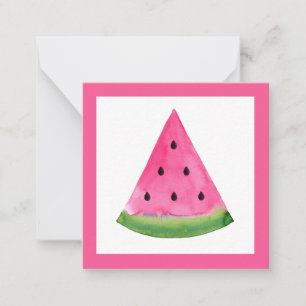 Watercolor Watermelon Wedge Card