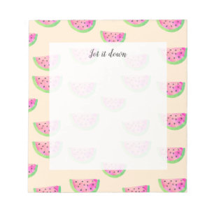 Watercolor Watermelons Notepad
