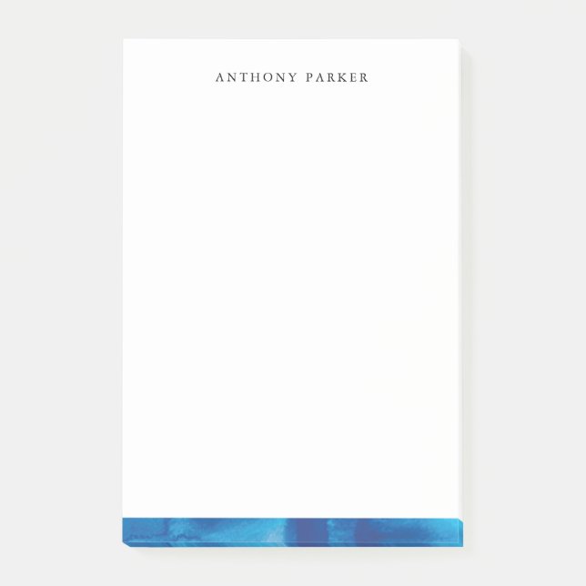 Watercolor Wave  Post It Notes (Front)