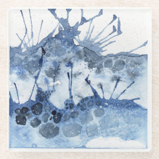 Watercolor waves beach Coaster