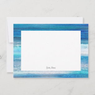 Watercolor Waves Card
